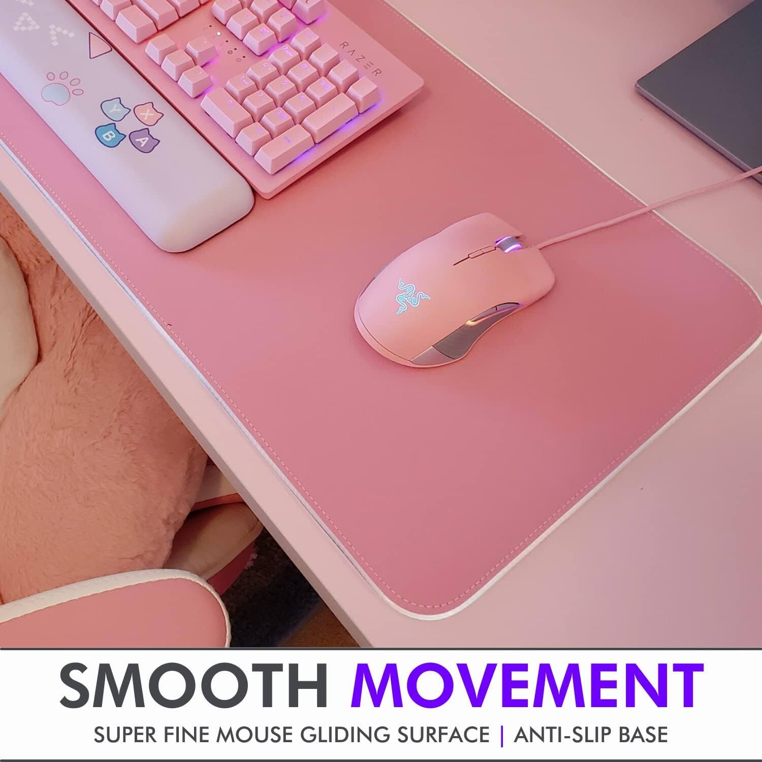 SMOOTH MOVEMENT  
SUPER FINE MOUSE GLIDING SURFACE | ANTI-SLIP BASE