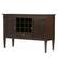 Angle Zoom. Simpli Home - Carlton Sideboard Buffet and Wine Rack - Dark Tobacco Brown.