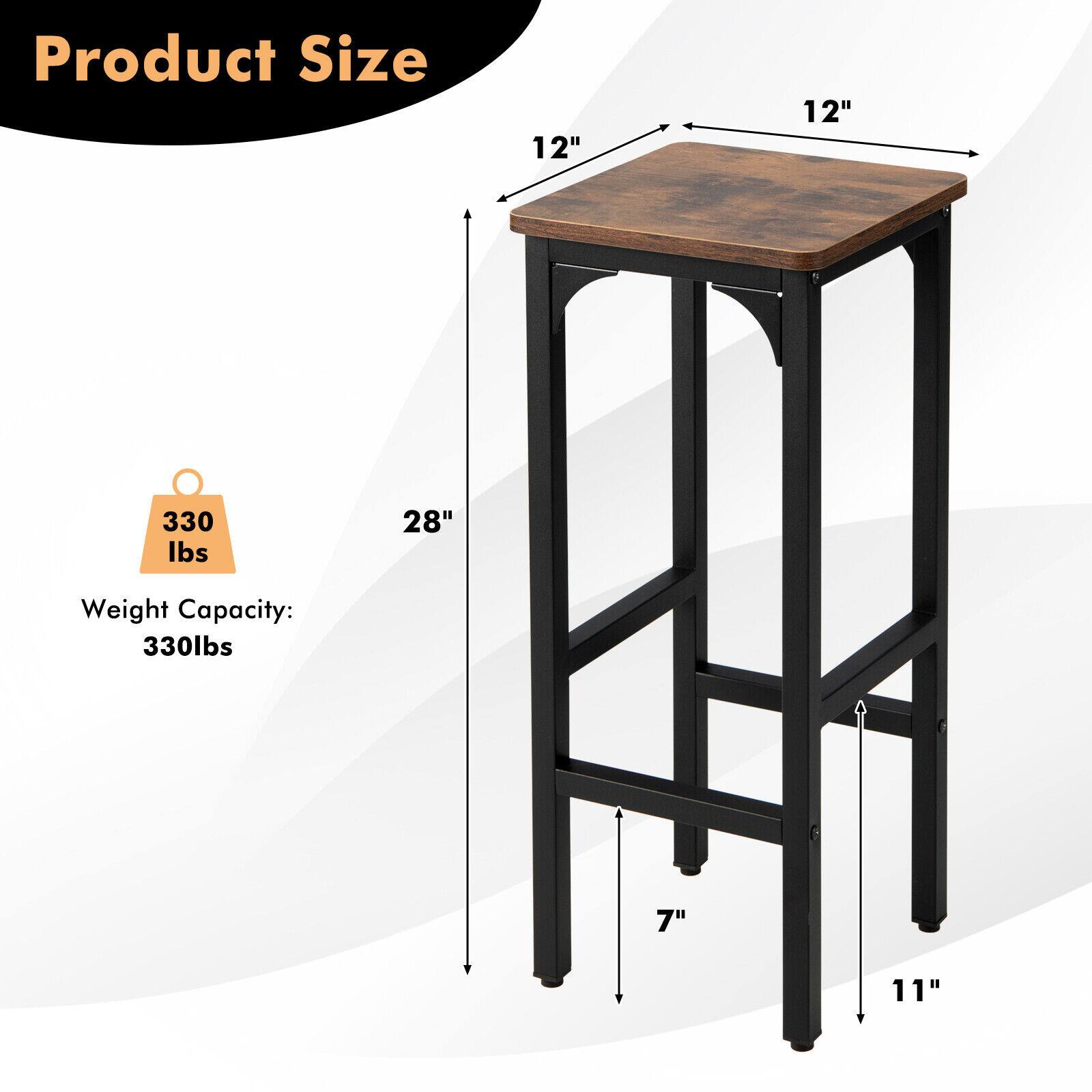 Product Size: 12" 12" 28" Weight Capacity: 330lbs 7" 11"