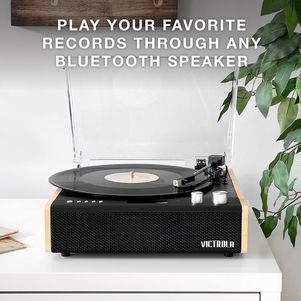 PLAY YOUR FAVORITE RECORDS THROUGH ANY BLUETOOTH SPEAKER

VICTROLA