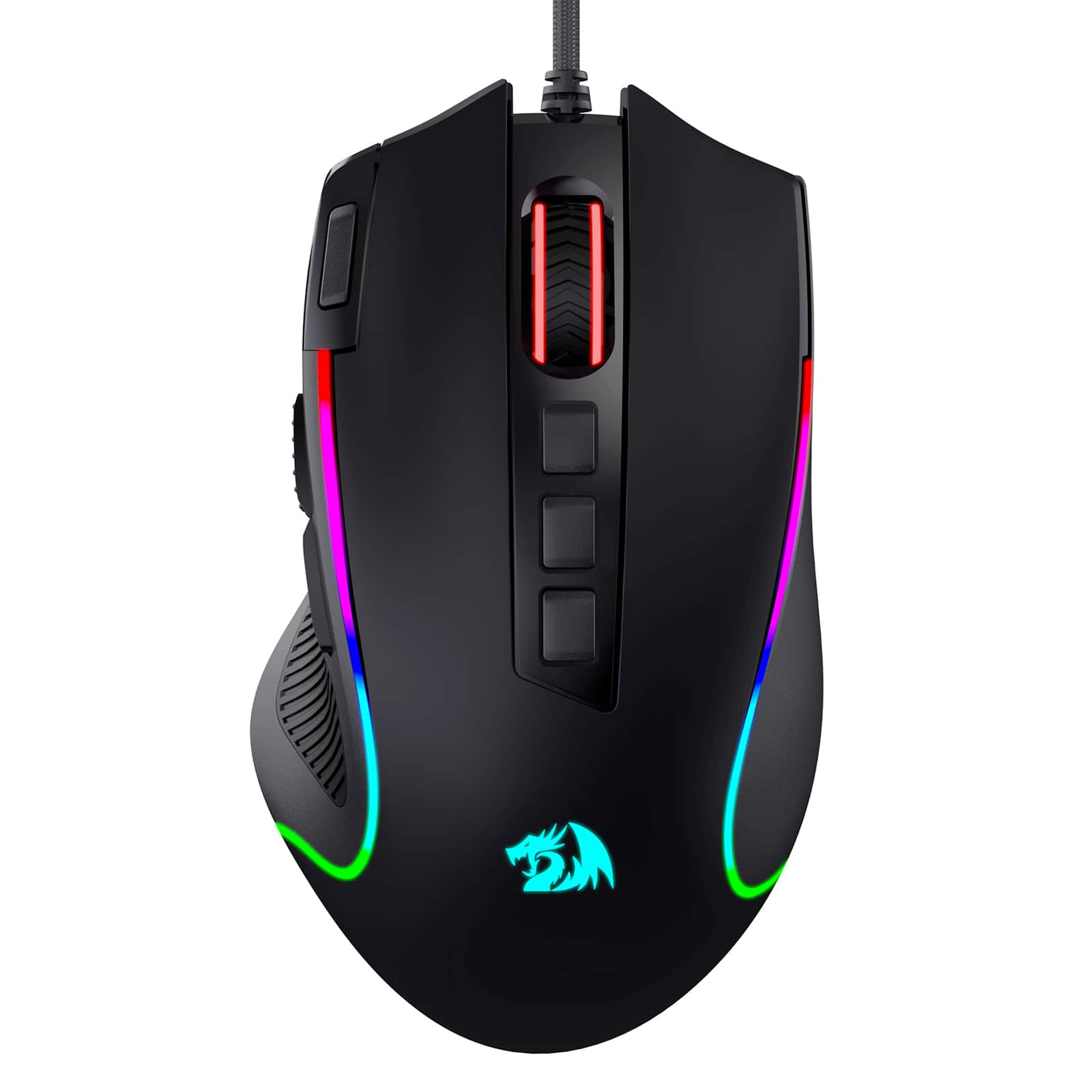 REDRAGON - M612 Wired RGB Optical Gaming Mouse 8000 DPI Remapping Keys - Wired - Black