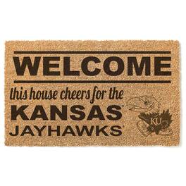 Jardine - Kansas Jayhawks 18" x 30" Welcome Doormat - Brown
