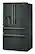 Left. KitchenAid - 29 Cu. Ft. French Door Refrigerator with Exterior Water and Ice and FreshChill Full-Width Refrigerated Drawer - Juniper.