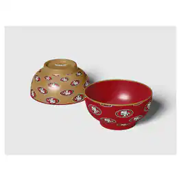 Pegasus - San Francisco 49ers 6" Home & Away Two-Piece Serving Bowl Set - Multicolor