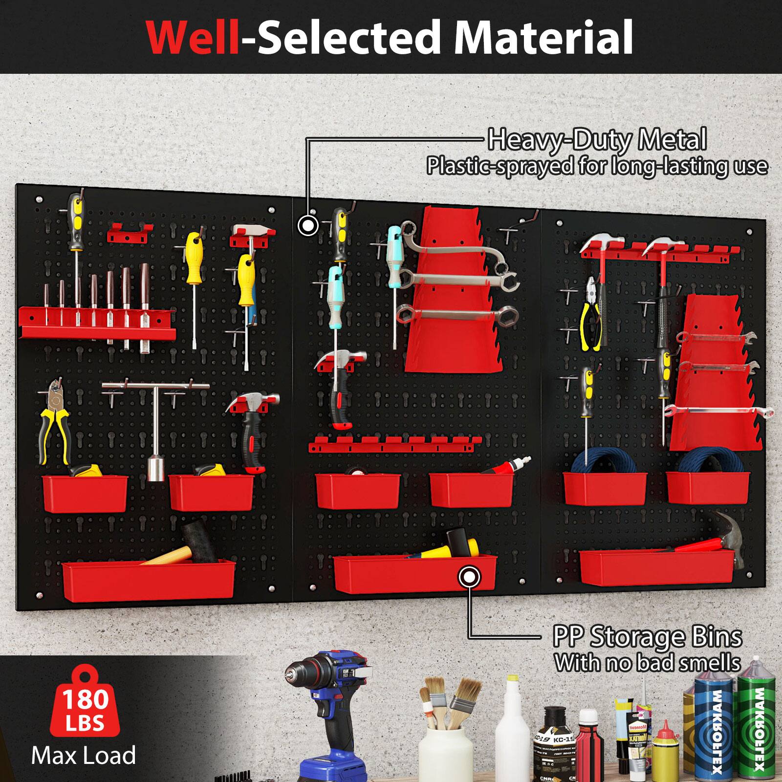 Well-Selected Material

Heavy-Duty Metal Plastic-sprayed for long-lasting use

180 LBS Max Load

PP Storage Bins With no bad smells

KD-11 MAKROFLEX MAKROFLEX