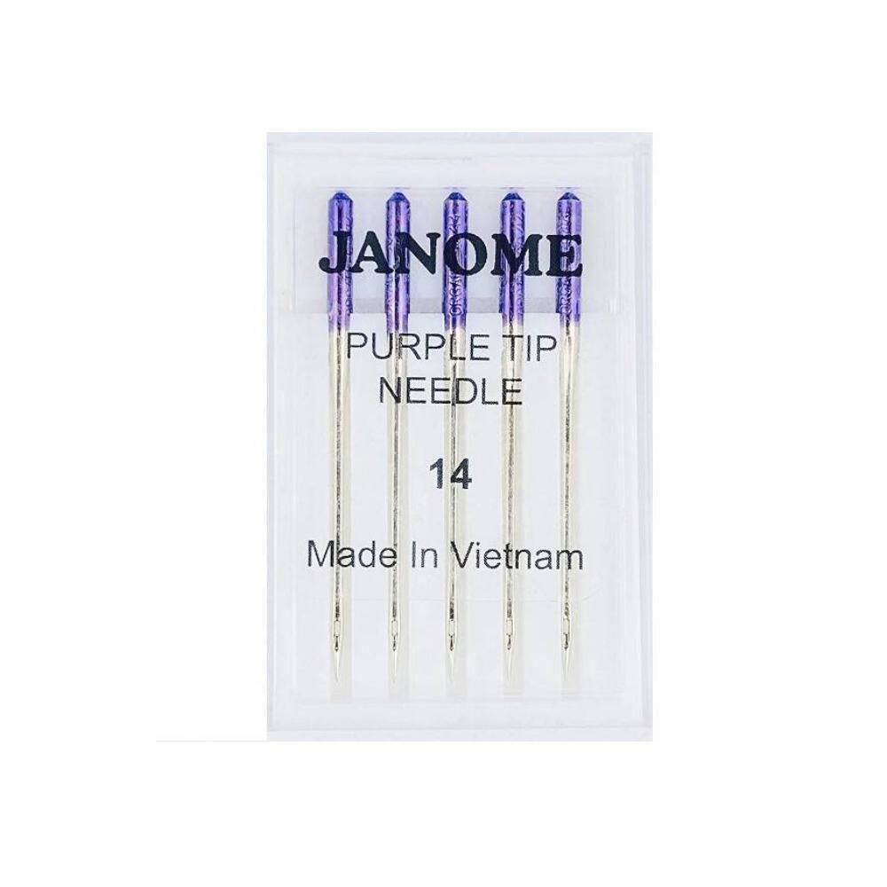 JANOME
PURPLE TIP NEEDLE
14
Made In Vietnam