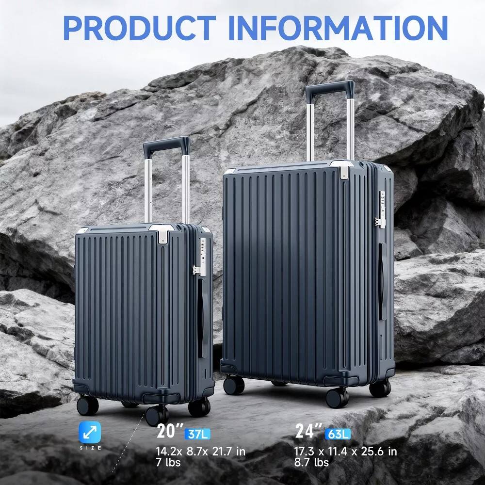 PRODUCT INFORMATION

20" 37L  
14.2 x 8.7 x 21.7 in  
7 lbs

24" 63L  
17.3 x 11.4 x 25.6 in  
8.7 lbs