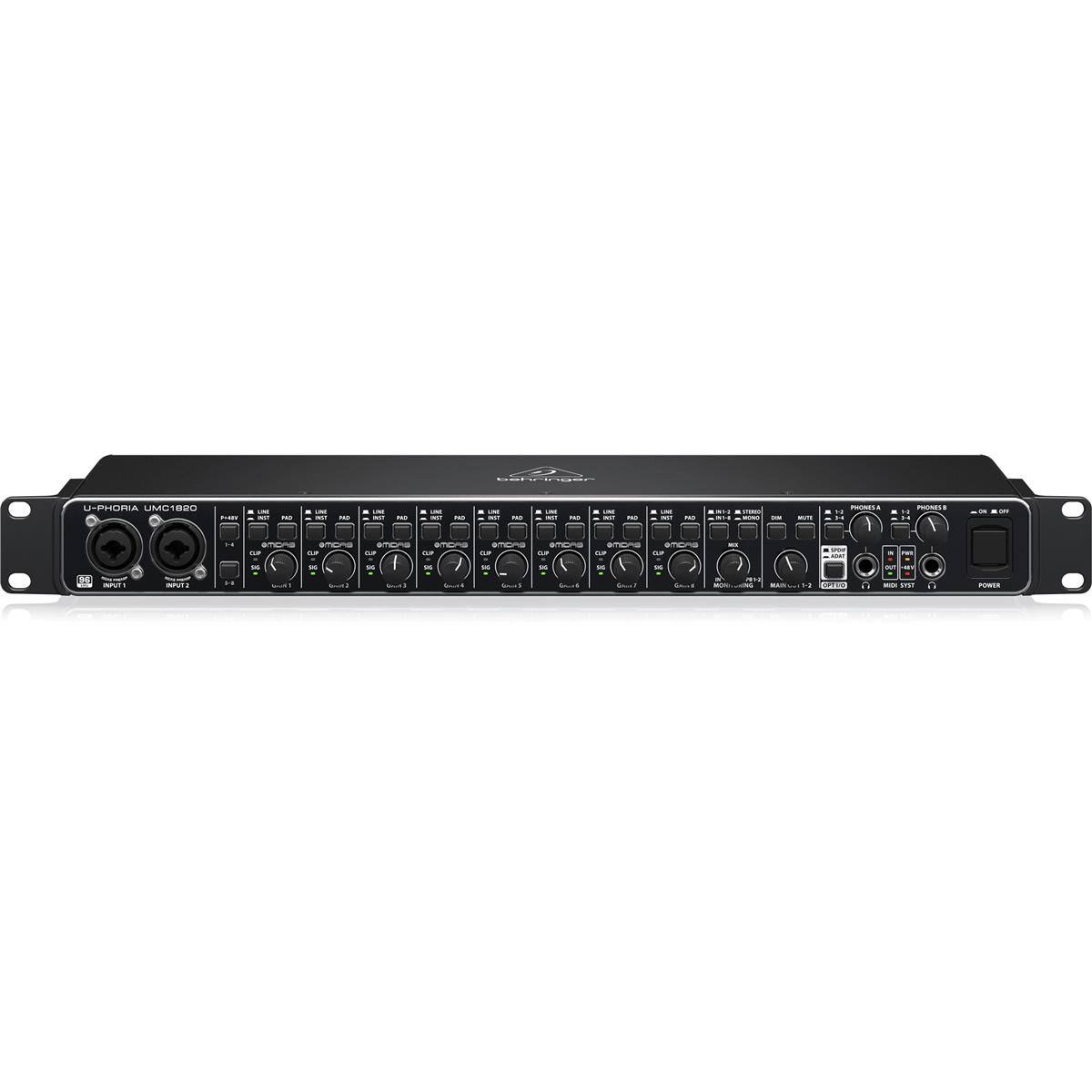 U-PHORIA UMC1820

INPUT 1
INPUT 2

PHONES A
PHONES B

MIX SYS

POWER
