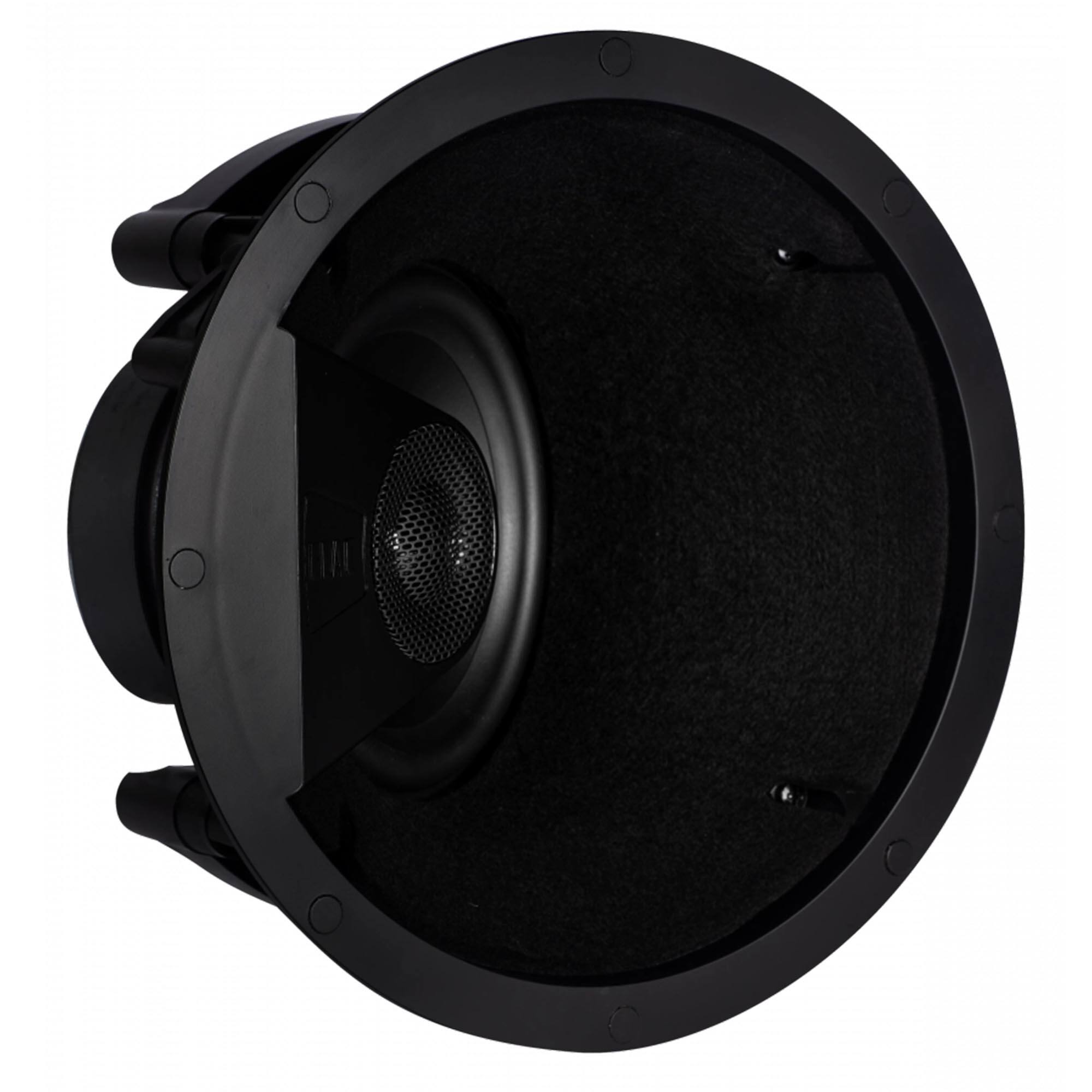 Alt View 2. ELAC - Elac IC-VT61-W - Vertex 1 6.5" Angled In-Ceiling Speaker - Includes White Grille, Sold Individually - Black/Gray.