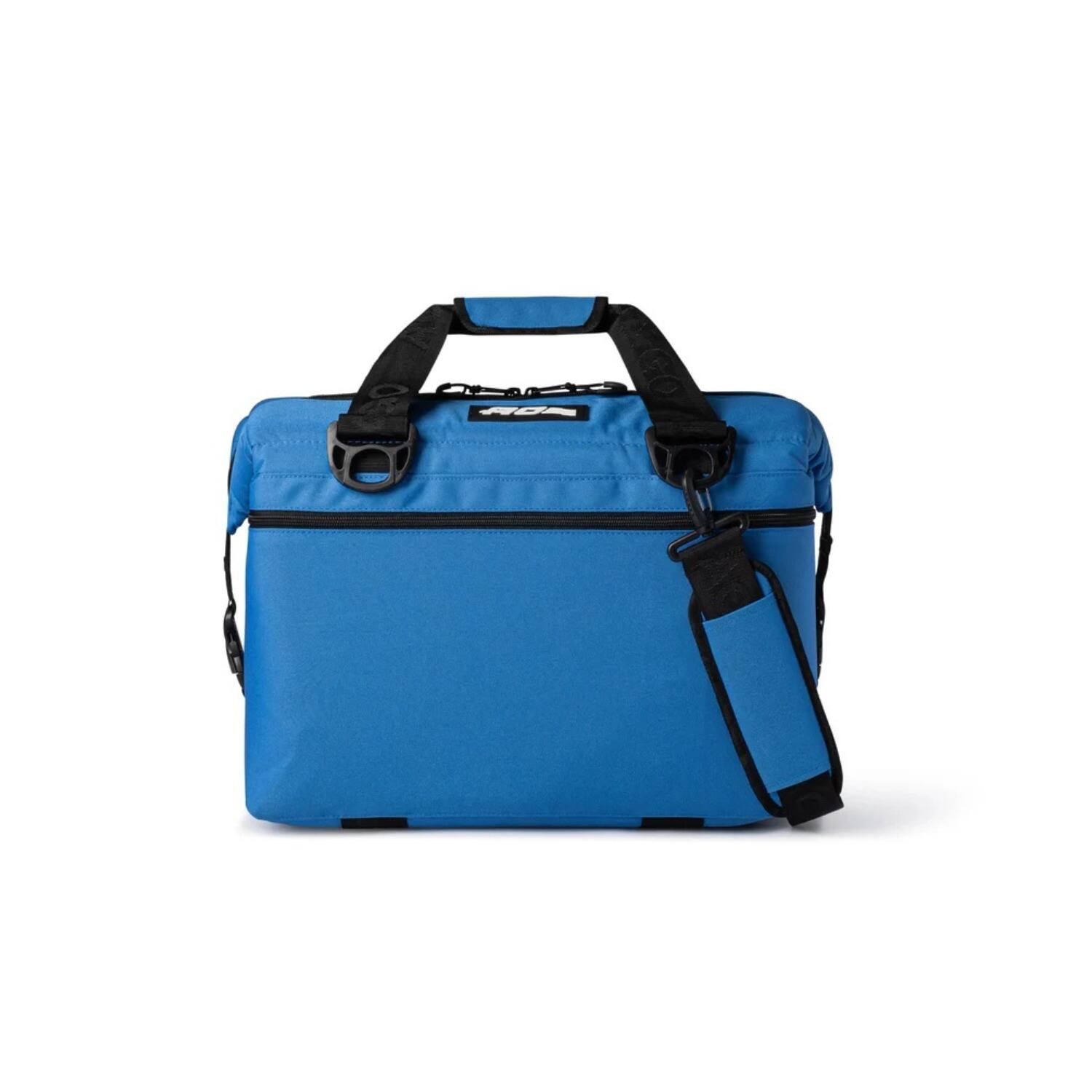 Angle. AO Coolers - AO Coolers Original Canvas Series 24-Pack Soft Cooler (Royal Blue) - Royal Blue.