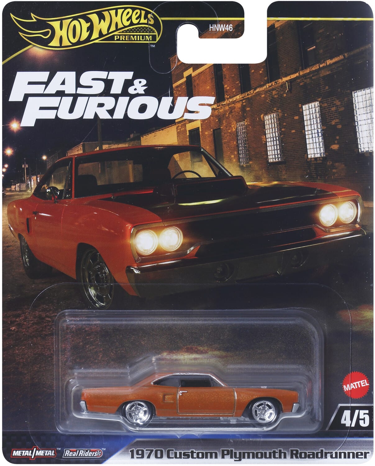 Mattel Hot Wheels Premium: Fast & Furious 1970 Custom