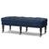Angle Zoom. Simpli Home - Henley Tufted Ottoman Bench - Distressed Dark Blue.