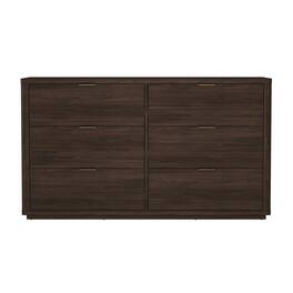 Manhattan Comfort - Evalyn Modern 60" Dresser - Brown