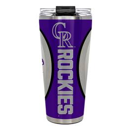 Great American Products - Colorado Rockies 32oz. Big Slim Game Ball Travel Tumbler - White