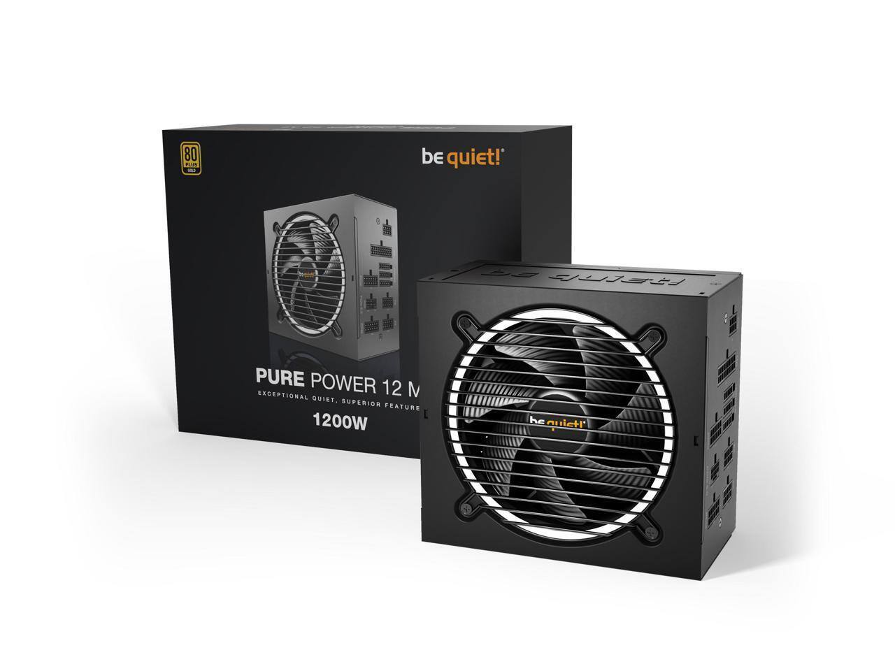80 PLUS - be quiet! D4 PURE POWER 12 M EXCEPTIONAL QUIET. SUPERIOR FEATURE 1200W