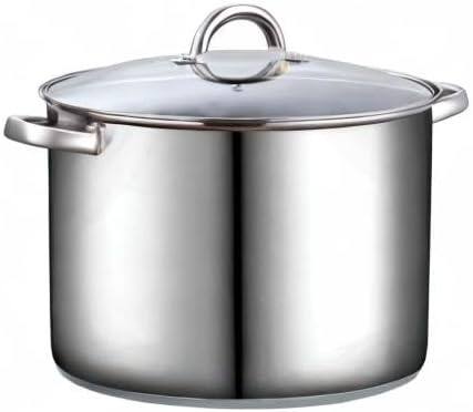 Alt View 5. Cook N Home - Basics 16QT S/S Stock Pot for Pasta, Soup with Lid,Sturdy Handle,Oven & Dishwasher Safe,for Canning, Boiling, Simmer - STAINLESS STEEL.