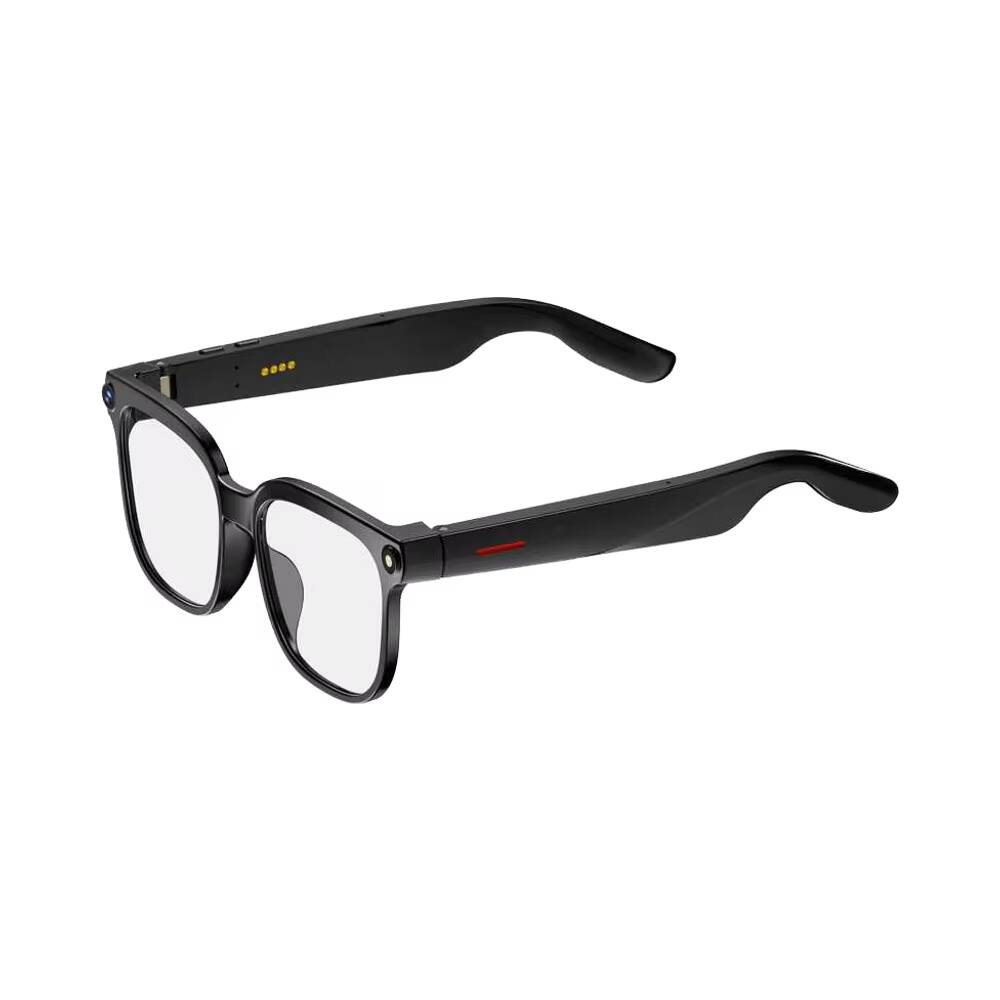 Front. Cluzine - AI Smart Shooting Glasses HD Video Recording Clear Audio Voice Translation Long Battery Life Waterproof - Black.