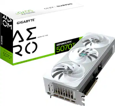 GIGABYTE NVIDIA GeForce RTX 5070 Ti AERO OC 16G GDDR7 PCI Express GIGABYTE NVIDIA GeForce RTX 5070 Ti AERO OC 16G GDDR7 PCI Express
