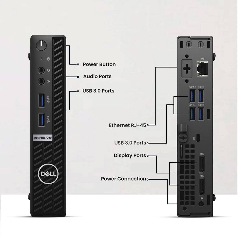 Power Button  
Audio Ports  
USB 3.0 Ports  
Ethernet RJ-45  
USB 3.0 Ports  
Display Ports  
Power Connection
