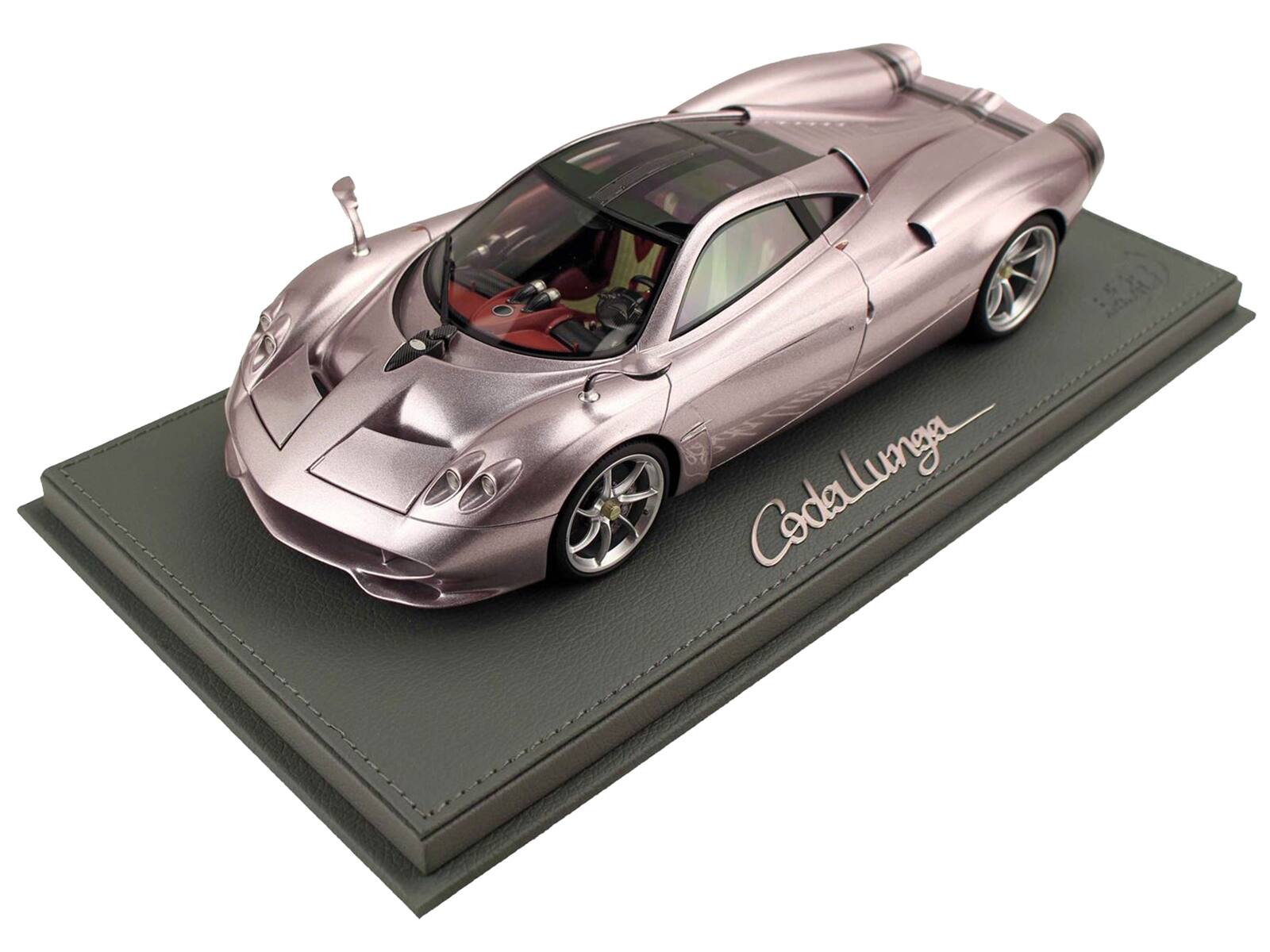 Alt View 7. BBR - Pagani Huayra Codalunga Iridescent Bronzo Aymara Bronze Metallic w/Black Top & DISPLAY CASE Ltd Ed 1/18 Model Car by BBR.