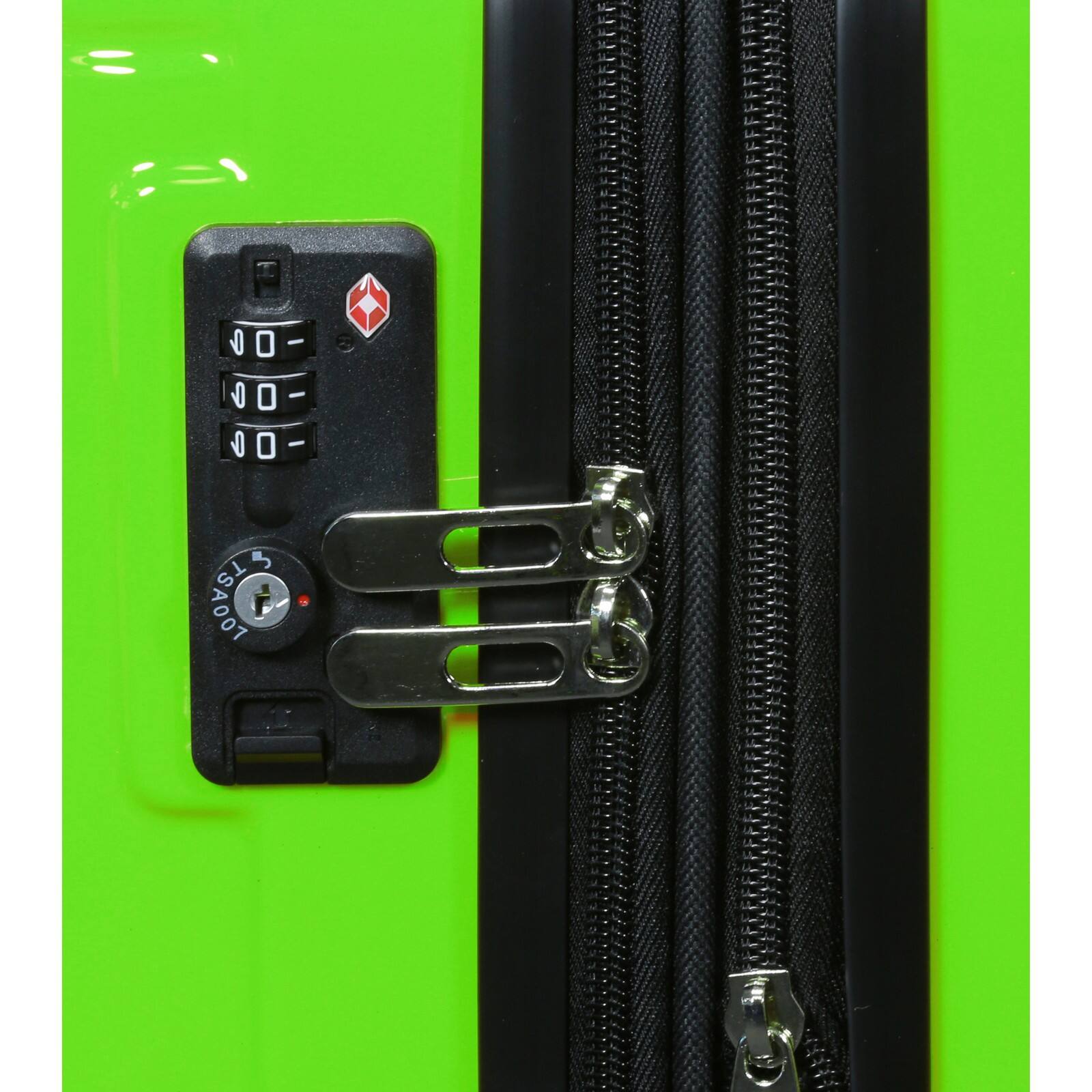 Alt View 3. World Traveler - Contour 20-Inch Carry-On Lightweight Polycarbonate Hardside Expandable Spinner Luggage with TSA Lock - Apple Green.