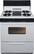 Front Standard. Premier - 30" Freestanding Gas Range - White.