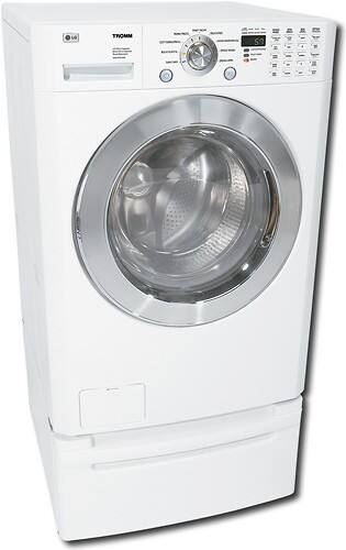 Angle Standard. LG - 4.0 Cu. Ft. 9-Cycle Ultra Capacity Washer - White.