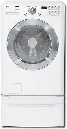 Front Standard. LG - 4.0 Cu. Ft. 9-Cycle Ultra Capacity Washer - White.