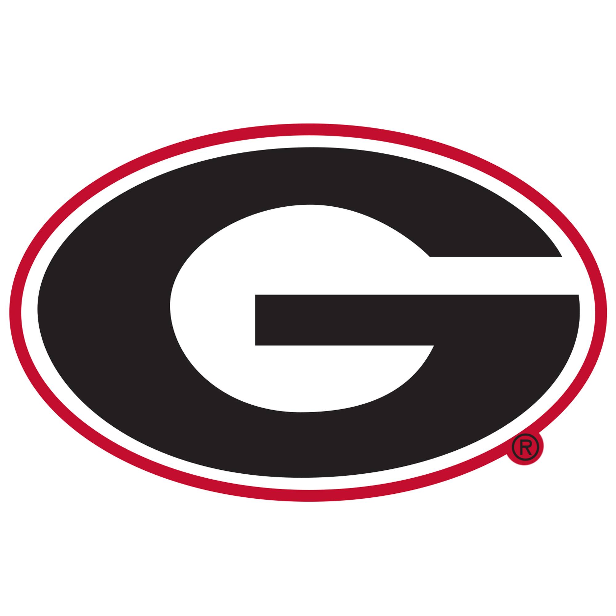 Georgia Bulldogs Distressed Logo Cutout Sign