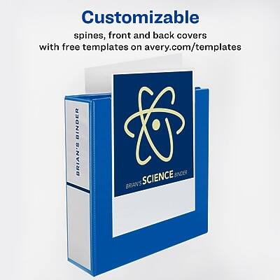 Customizable spines, front and back covers with free templates on avery.com/templates

BRIAN'S SCIENCE BINDER