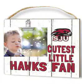 Jardine - Saint Joseph's Hawks 8'' x 10'' Cutest Little Weathered Logo Clip Photo Frame - White