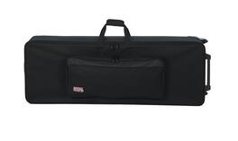 Gator - Semi-Rigid 76-Key Keyboard Case, Durable 600D Nylon Exterior, Polyethylene-Reinforced Frame & Soft Foam Tricot Interior - Black