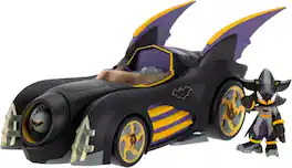 Jakks Pacific - DC x Sonic the Hedgehog Batmobile & Shadow Batman - COLLECTIBLES - Multicolor