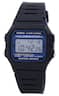 Casio - F-105W Digital Quartz Alarm Chrono Illuminator F-105W-1ADF WR Mens Watch - Black