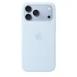 Apple - iPhone 18 Pro Max Silicone Case with MagSafe - Crisp Blue