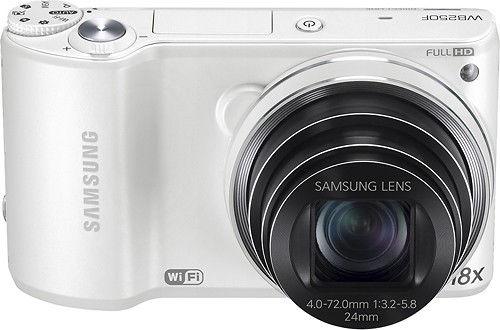  Samsung - WB250F 14.2-Megapixel Digital Camera - White