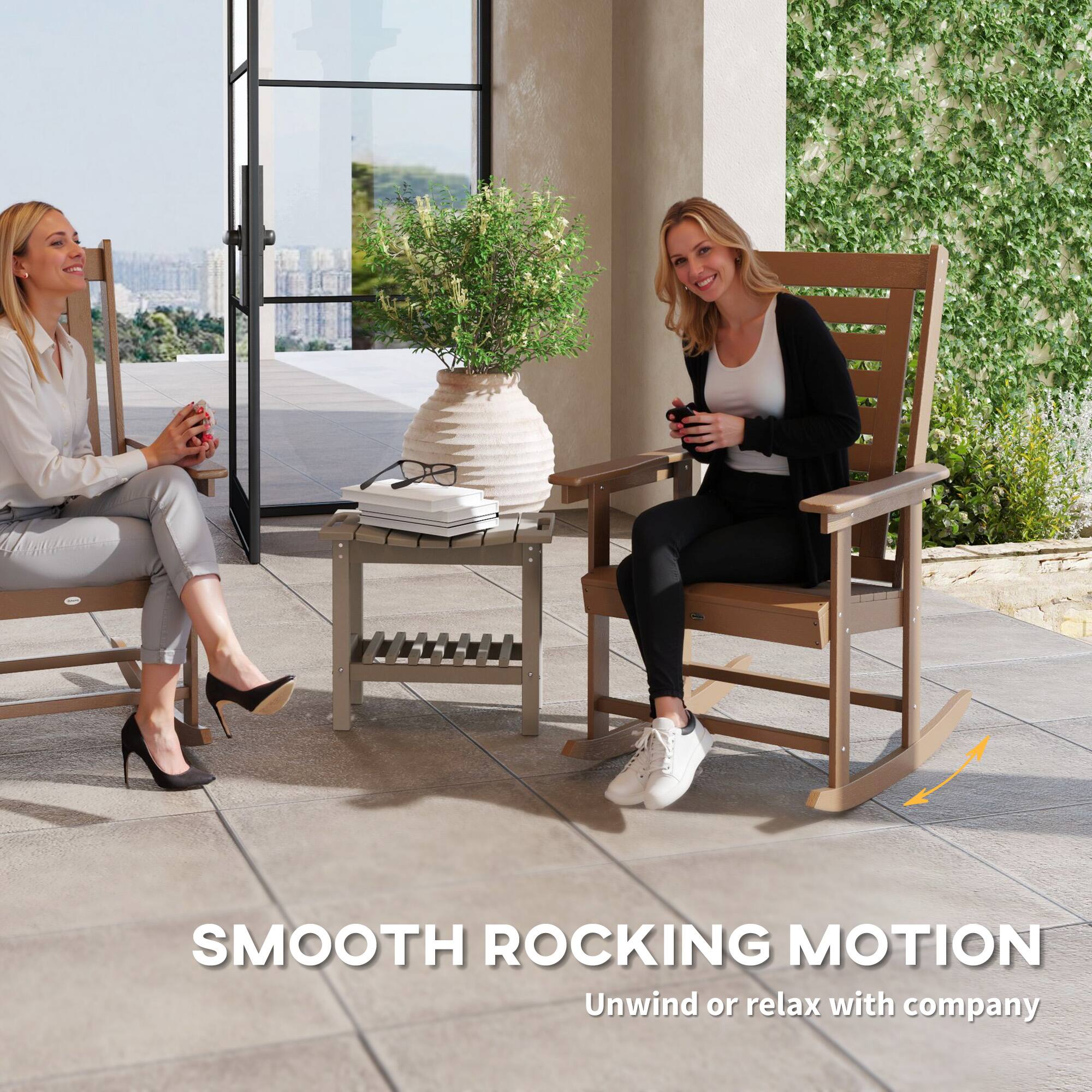 SMOOTH ROCKING MOTION
Unwind or relax with company