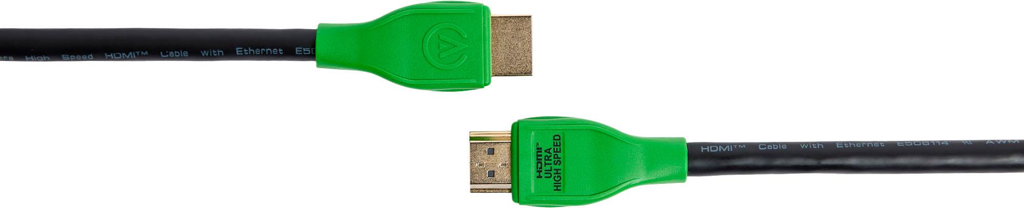 The image features a green Ethernet cable with a USB connector on one end and a USB connector on the other end. The cable is labeled with the words "Ethernet High Speed Home Plug" and "Ultra Speed High Ethernet." The USB connector on one end of the cable is green, while the USB connector on the other end is black.