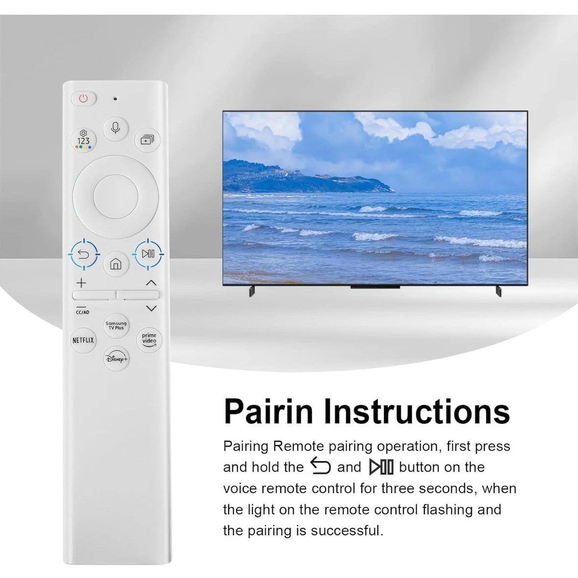 Pairing Instructions

Remote pairing operation, first press and hold the and button on the voice remote control for three seconds, when the light on the remote control flashing and the pairing is successful.