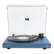Front. Victrola - Victrola Wave Bluetooth Turntable with Auracast - Blue.