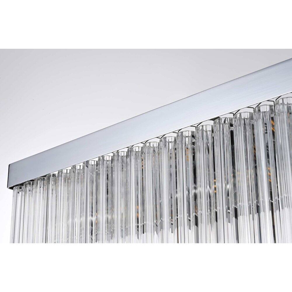 Back. Elegant Lighting - Harlow 26 inch Wall Sconce in Chrome - Chrome.
