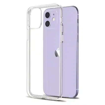 Front. Qixxronics - Phone Cover for iPhone 12 Mini Clear Case Shockproof Phone Case for iPhone 12 Mini - Clear.