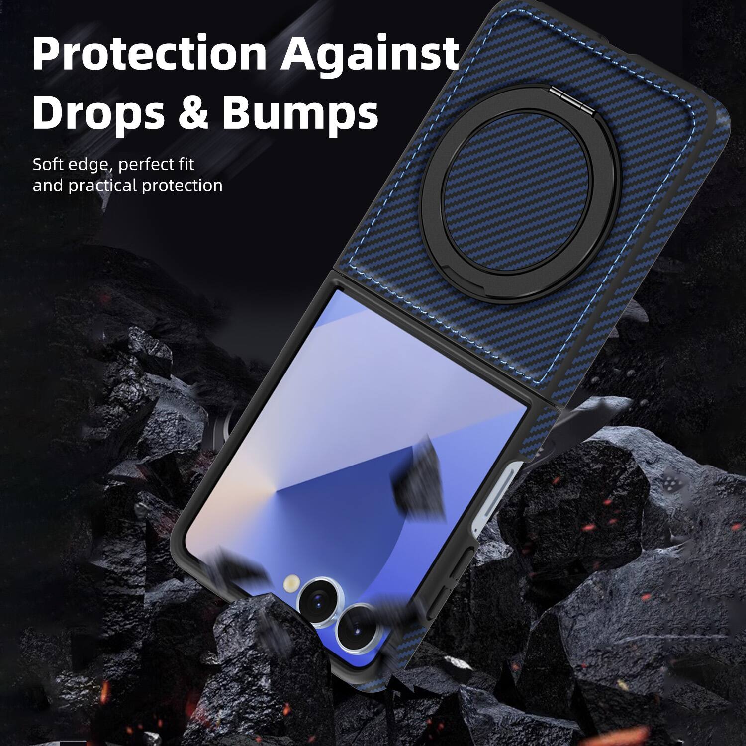 Protection Against Drops & Bumps  
Soft edge, perfect fit and practical protection