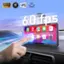 The text on the image is grouped and corrected as follows:

1920x720p FULL HD 170 60 IPS FPS 60 fps 09:55 d SG e Music Maps Messages Now Playing Phone 1 FRI  H 24 (  CcT -cocasi Audiobooks Calendar Settings 1 1 I - -