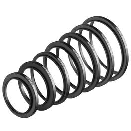 Neewer - 7-Pack Step-Up Ring Set: 49-77mm
