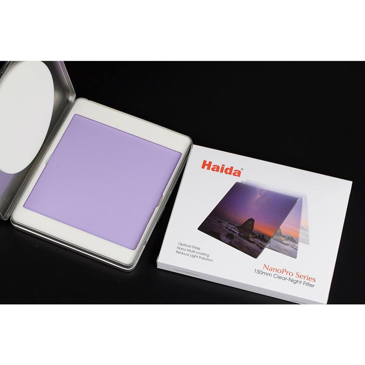 Haida  
Nano Optical Glass Reduce Multi-coating Light Pollution  
150mm NanoPro Clear-Night Series Filter