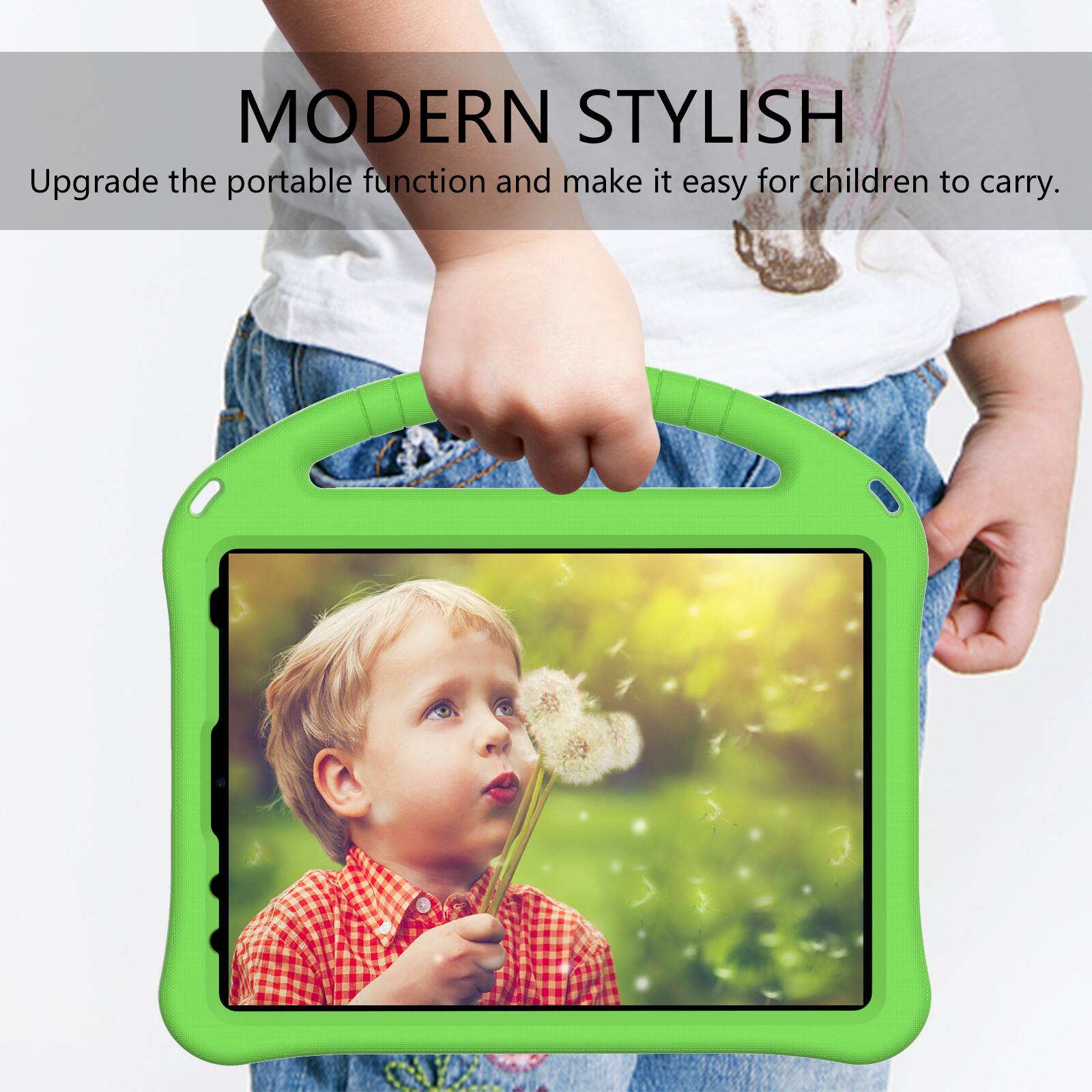 MODERN STYLISH  
Upgrade the portable function and make it easy for children to carry.