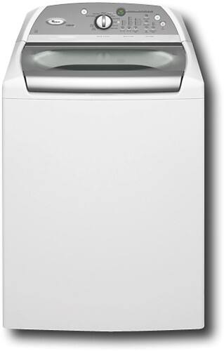 Front Standard. Whirlpool - Cabrio 3.8 Cu. Ft. 7-Cycle Ultra Capacity Washer - White.
