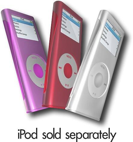 Front Standard. iSkin - Cruise Pack Cases for Apple® iPod™ nano (3-Pack) - Blush/Blaze/Arctic.