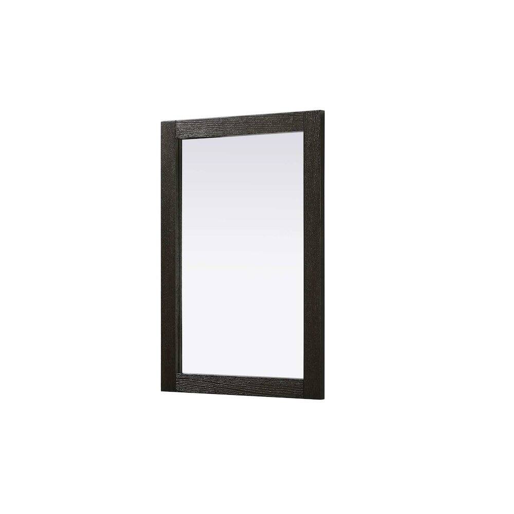 Alt View 3. Elegant Kitchen and Bath - Noah Wooden Rectangle Mirror 22 x 32 in Chocolate Oak - Chocolate Oak.